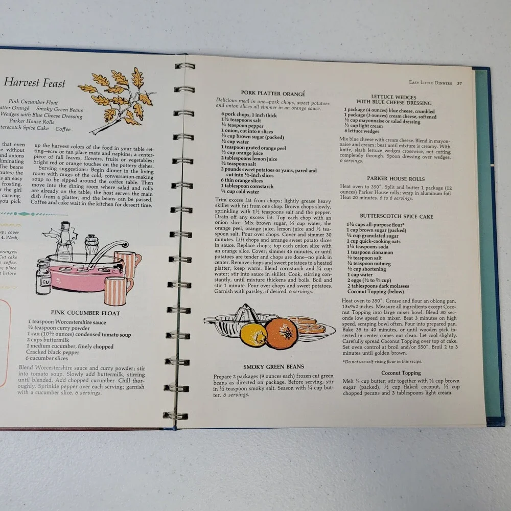 Betty Crocker Hostess Cookbook 1972 Fifth Printing Spiral‎ Hardcover